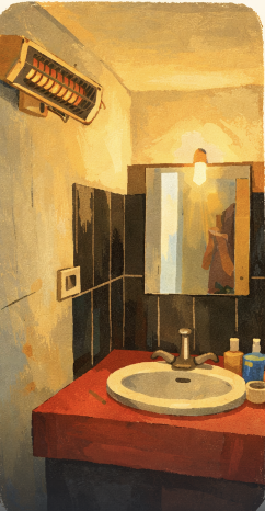 Salle de bain — peinture et finitions